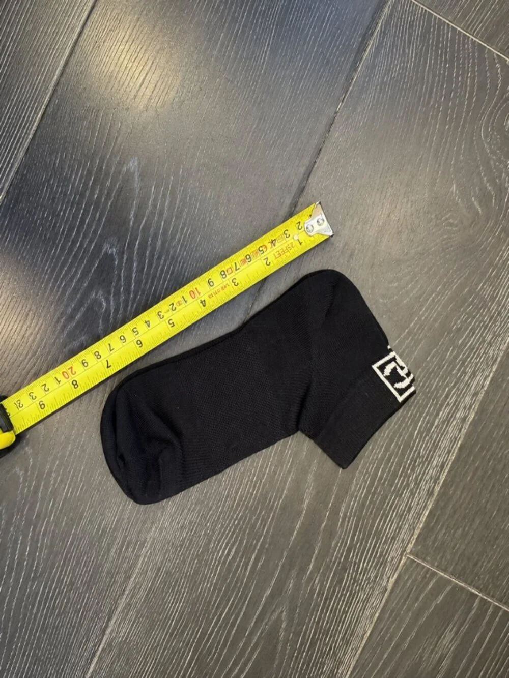 Authentic Chanel Black CC Logo Ankle Socks Knit Designer Hosiery